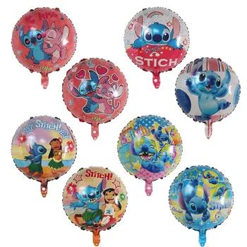 10PCS 18-palcové Disney ' Lilo Steh Balóny 1-9 Rokov Narodeninovej Party Dekorácie, Detské Sprcha Deti Hračka Cartoon Hélium Balóniky