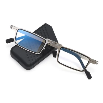 1PC Unisex Nové Módne Skladacie Okuliare na Čítanie Prenosné Proti UV400 Anti Eyestrain Modré Svetlo Blokuje Čitateľov Okuliare s puzdrom