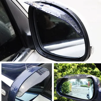 2 ks PVC Auto Späť Zrkadlo Obočie Daždi Kryt nálepka Pre Dodge Journey JUVC/Nabíjačky/DURANGO/CBLIBER/SXT/DART