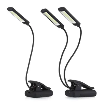 2021 Nové Nabíjateľná LED USB Knihy Svetlo Svetla na Čítanie, Flexibilné Knihy Žiarovka Stmievač Klip Tabuľka Stolná Lampa Prenosná Klip Svetlo