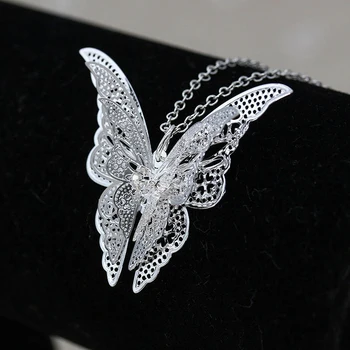 2022 Nové Módne dámske Šperky, Prívesok Motýľ Náhrdelník Reťazca Ženy Krásny Prívesok Motýľ Reťazca Náhrdelník Šperky