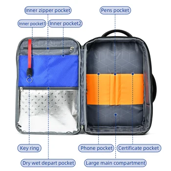 2022 Nový Batoh Notebook Mens Business Bežné Nepremokavé Späť Pack Muž Počítač Bagpack Black Backpacking