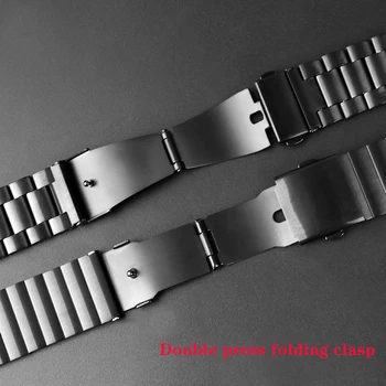 23 mm silver Black Watch Pásmo Pre Casio PROTREK Horolezectvo série PRW-60/PRW-70/PRW-50Y Nehrdzavejúcej ocele kovové hodinky remienok