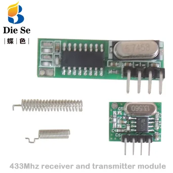 3 veľa 433 Mhz Superheterodyne RF Modul Prijímača a Vysielača Modul s anténou pre Arduino DIY Kit 433Mhz Diaľkové ovládanie