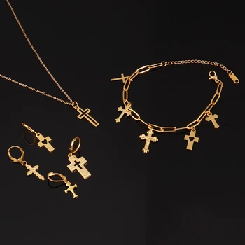 30pcs/veľa z Nehrdzavejúcej Ocele Kríž Charms urob si sám Kríž Prívesky, že Náboženská Viera zobrazili kľúčové tlačidlá Pre Šperky, Takže náramok, náušnice, náhrdelník