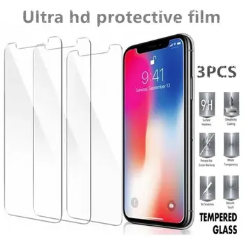 3KS Ochranné sklo na iphone 12 11 Pro XS Max 7 6 8 XR plus screen protector Tvrdeného skla Pre iphone 14 13 Pro Max SE sklo