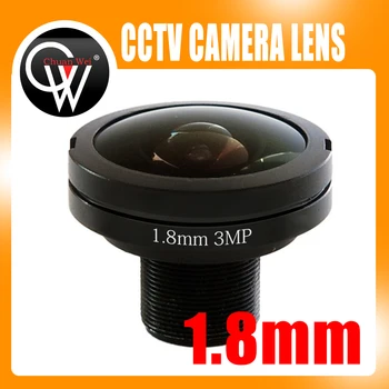 3MP Pevné 1.8 mm objektív HD CCTV Fisheye Objektív Fotoaparátu M12 Pre CCTV IP Kamera Doprava Zadarmo