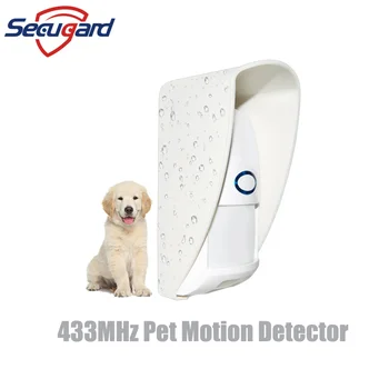 433MHz Snímač Pohybu Bezdrôtovej 25 kg PET imunita Detektor Vonkajšie Nepremokavé PIR Infračervené Detektory Pre Domáce Bezpečnostný Alarm Systém