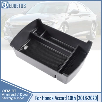 Auto Opierke Úložný Box Pre Honda Accord 10. 2018 2019 2020 Príslušenstvo Organizátor stredovej Konzoly Zásobník Box Black