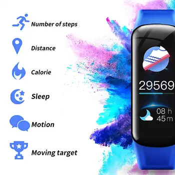 C1 plus Inteligentný Náramok Zdravia Sledovanie Multifunkčné Bluetooth-kompatibilné Vodotesný IP67 Krokomer Smartwatch pre Každodenné Použitie