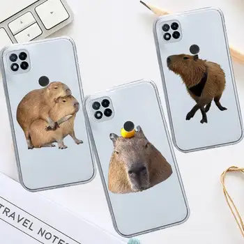 Capybara roztomilý legrační zviera Telefón Prípade Transparentné pre Xiao redmi poznámka: x f poco 10 11 9 7 8 3 i s t E pro kryt