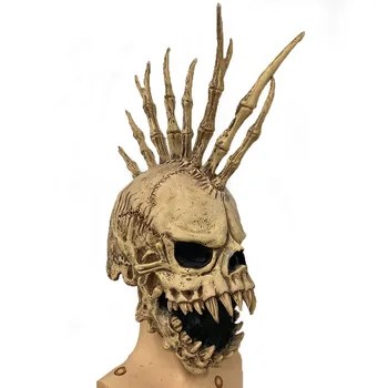 Cosplay Strašidelné Lebky Maska Diabol Zlé Zombie Latex Dlho-rohaté Monster Masques Halloween Masky Horror Party Rekvizity