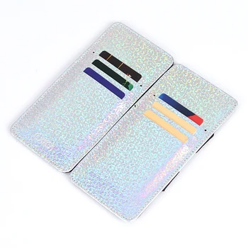 CUIKCA Unisex Magic Peňaženky Magic Peniaze Klip Slim Dlho Peňaženka peňaženku Flash Flitrami PU Kožené Peňaženky ID Kreditnej Karty Prípadoch, 3 Farby