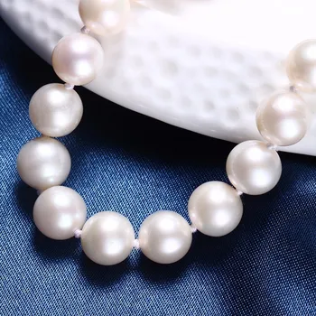 Dainashi Elegantné Kolo Perlový Náramok,Vysoko Kvalitné, Prírodné Sladkovodné Perly Náramok pre Ženy Jemné Strieborné Šperky, Darčekový Box