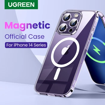 DBG Magnetické Telefón puzdro pre iPhone 14 Pro Max Kompatibilný s Magsafe Priehľadný Zadný Kryt pre iPhone 14 Plus Telefón Prípade