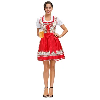 Deluxe Oktoberfest Dámske Šaty Žien Bavorsko Pivo Dievča Kostým Slúžky