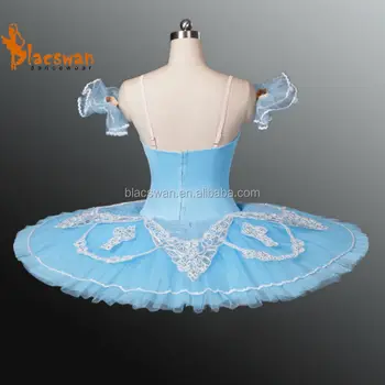 Dievča 12 Vrstvu Tuhého Tylu Svetlo Modrá Princezná Florina Dospelých Profesionálne Klasický Balet Tutu BT635