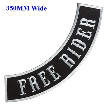 Free rider rocker bunda pre úplné späť výšivky patch 350 MM širokú /custom patches/vlastné varsity bundy/dekorácie pre handričkou