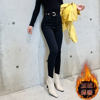 Fv237 2019 nové jeseň zima ženy móda bežné Dámy práce nosiť pekné Legíny Cashmere hrubé teplé