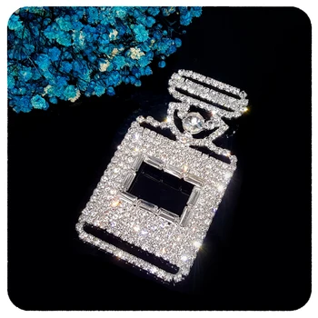 GRANDBLING Factory Veľkoobchod BlingBling Ručne vyrábané Šperky Crystal Parfum Fľašu Brošňa Pripnúť na Lady Príslušenstvo
