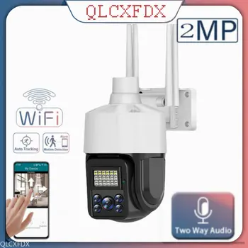 HD1080P 5 Objektív PTZ IP Kamera Wifi Vonkajšie Automatické Sledovanie Wifi Bezpečnostné Kamery 5X Digitálny Zoom CCTV Surveilance Zvukový Alarm Fotoaparát