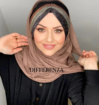Hidžáb Femme Musulman шарф Foulard Musulmane Pour Femme Turbans Pre Ženy Kapoty Trico Abaya мусульманская одежда Turecko Khima