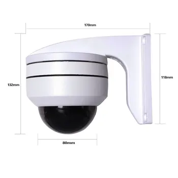 Hikvision Kompatibilné 5MP POE IP PTZ Kamery Vonkajšie Mini Dome Onvif IČ 5X Optický Zoom CCTV Bezpečnosti HD Audio Fotoaparát