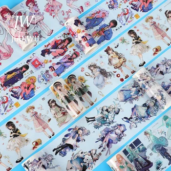 JIANWU 300 Roztomilé Anime Postavy Vestník Materiálu PET Washi Pásky Multi-veľkosť DIY Scrapbooking Koláž Maskovacie Pásky na kancelárske potreby