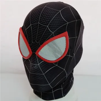 Km Morales Masky Superhrdina Peter Parker Raimi Masky Spider Man Objektív Prop Masku Na Tvár Halloween Cosplay Pre Mužov Halloween Party