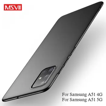 Kryt Pre Samsung A52 Telefón Prípadoch MSVII Ultra Slim Matné Coque Pre Samsung Galaxy A53 A52S A51 A50 A50S Prípade Kryt Pevný Matný