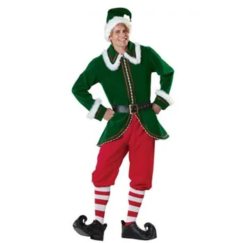 Lady Velvet Vianočné Cosplay Šaty, Sexy Vianočný Strom Oblečenie Santa Claus Kostým Zelenej Elf Party Oblečenie