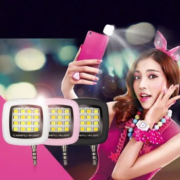 LED Krúžok Flash Univerzálny Selfie Ľahké Prenosné Mobilný Telefón 36 LED Selfie Svietidlo Svetelný Krúžok Klip Pre iPhone 11 X XR Samsung