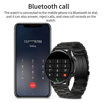 LIGE Bluetooth Hovor Smart Hodinky AMOLED Full Touch Al Hlasový Asistent Srdcovej frekvencie NFC IP68 Muži Ženy Inteligentné Hodinky Pre Android IOS
