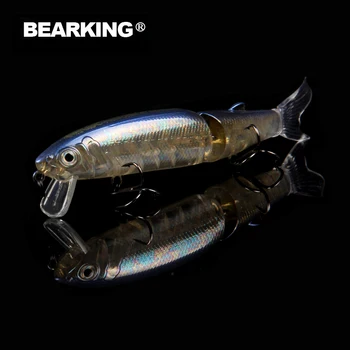 Maloobchod Bearking hot model rybárske nástrahy pevného návnadu 113mm 13.7 g minnow vybavená kvalitné profesionálne čierna alebo biela háčiky