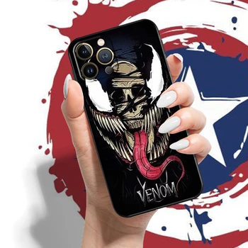 Marvel Avengers Jed Pre iPhone 13 12 11 Pro Max Mini 5 5 6 6 7 8 Plus X XR XS Max Telefón Prípade Funda Carcasa Silikónové Krytie