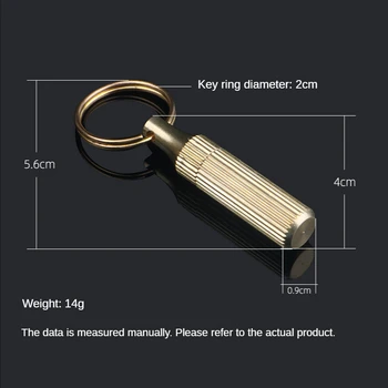 Mini Mosadz Kapsule Prenosný Vreckový Nôž Utility Nože Na Prežitie Nôž Keychain Prívesok Gadget List, Balík Otvárač