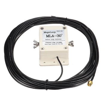MLA-30 Antény Stredne Krátke Vlny Slučky Anténa pre SWL HAM 500kHz do 30MHz USB Konektor, Nízkou úrovňou Šumu Rádio Prijímač, kábel Kábel Adaptéra
