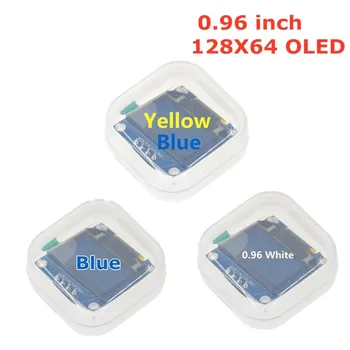 Modrá Biela farba 128X64 Žltá Modrá OLED LCD LED Display Modul Pre Arduino 0.96 palcový I2C IIC Sériové nový, originálny