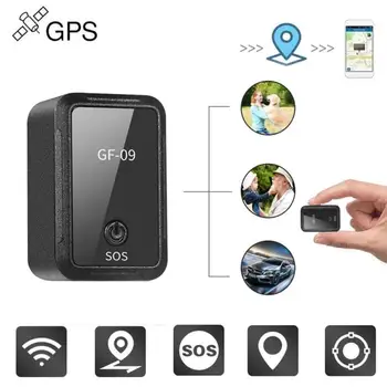 Multi-funkčné GF09 GPS Tracker APLIKÁCIE Ovládanie GPS Lokátor Reálnom Čase Sledovanie Anti-stratené Mini Zariadenia GPS Polohy Nahrávanie Hlasu