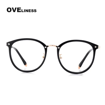 Móda Optické okuliare rámy Okrúhle Okuliare, Rám pre Ženy, Mužov Retro Krátkozrakosť okuliare Retro okuliare dioptrické Okuliare