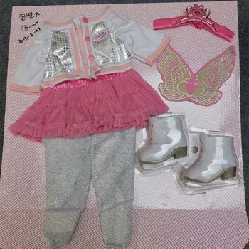 Módne Oblečenie, oblečenie Pre 43 cm Zapf Baby Doll 17 Palcové Znovuzrodené Deti Oblečenie