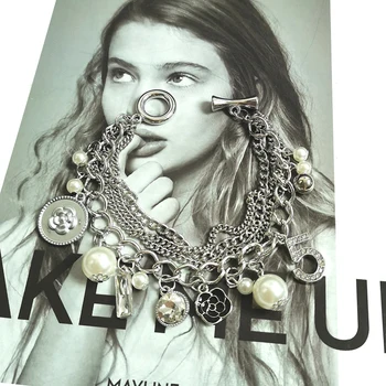 Nové Trendy Crystal Luxusný Pearl Reťazca Náramky pre Ženy Strapec Ruku Náramok Pulseiras Feminina Darček Šperky