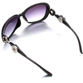 Nový Modul Tlačidlo Šperky, slnečné Okuliare Black Leopard Retro Okuliare Okuliare slnečné Okuliare Fit 18 mm Modul Tlačidlo pre Ženy Snap Šperky