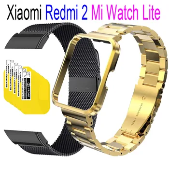 Náramok Pre Xiao Redmi Sledovať 2 Lite Mi Pozerať Lite Popruh Milanese Nehrdzavejúcej Ocele Watchband