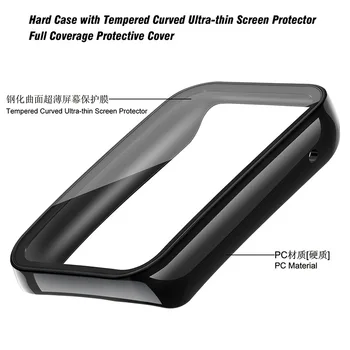PC Pevný Chránič Obrazovky Prípade pre Xiao Smart Kapela 7 Pro, Smart Hodinky Nárazníka Ochranný Kryt Pre Mi Band 7 Pro Príslušenstvo