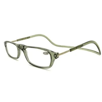 Plastový magnetický okuliare na čítanie skladacie magnet čitateľov muži ženy čítanie okuliare mnohých farebných šošoviek napájanie od +100 do +400