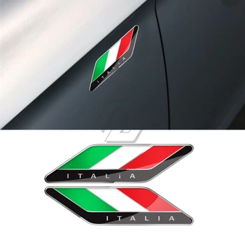 Pre Aprilia Ducati Suzuki Yamaha, Honda, Kawasaki pre autá Nálepky 3D Taliansku Vlajku Nálepky Italia Obtlačky
