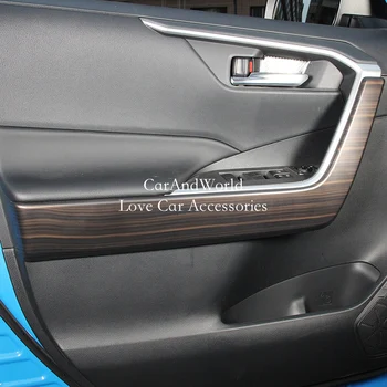 Pre Toyota RAV4 RAV 4 XA50 2019-2022 Interiérové Dvere Opierkou Misy Panel Kryt Pásky Trim ABS Chrome Liatie Auto Príslušenstvo
