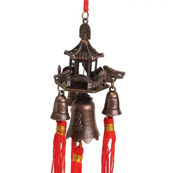 Retro Dak Bell Boeddhisme Opknoping Windgong Tempel Šťastie, Feng Shui, Čínske Plavidlá Knoop Zegen Voor Auto Domova Darček