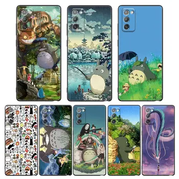 Roztomilý Totoro Anime Studio Ghibli Miyazaki obal pre Samsung Poznámku 20 Ultra 5G 9 10 Galaxy M12 M22 M30s M32 M52 M62 F62 Kryt Fundas